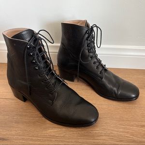 Christy Dawn Boots - The Dawn Boot - Womens 11 - Black Leather Lace Up